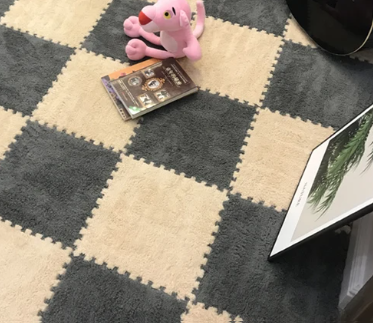 Plush Puzzle Foam Floor Mat