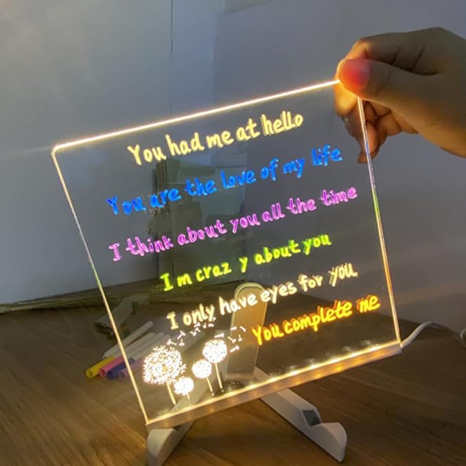 LED Erasable Acrylic Lamp