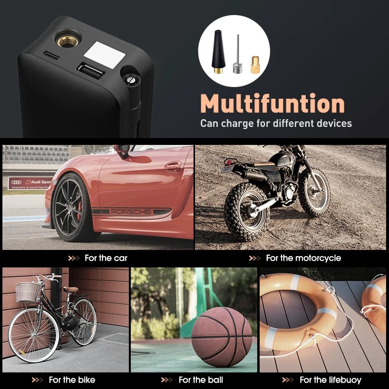 Portable Tire Inflator Multi Function