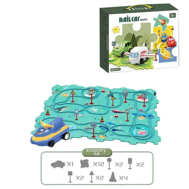 Mind-Maze Puzzle Track for Kids