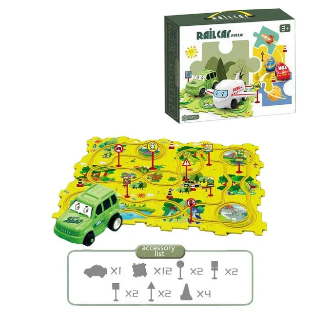 Mind-Maze Puzzle Track for Kids