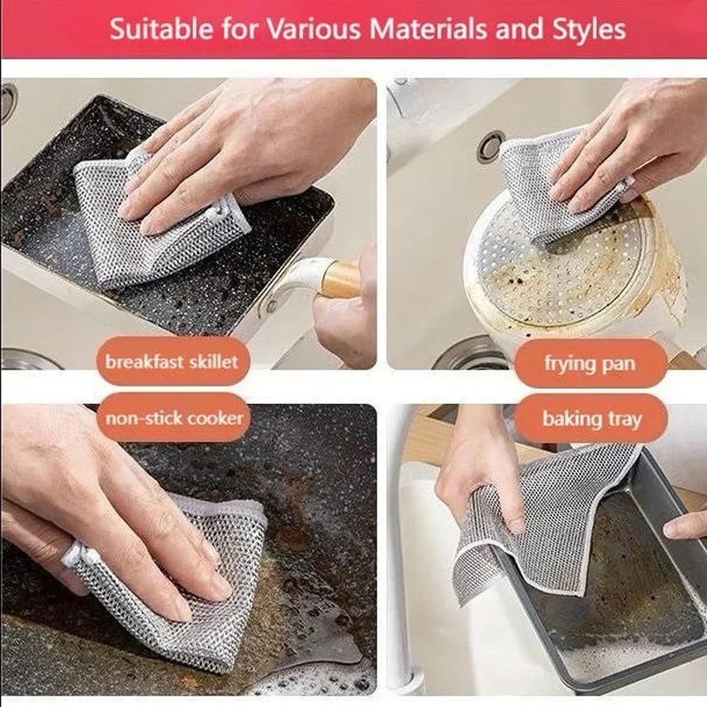 Non-Scratch Wire Dishcloth (10 PIECES)