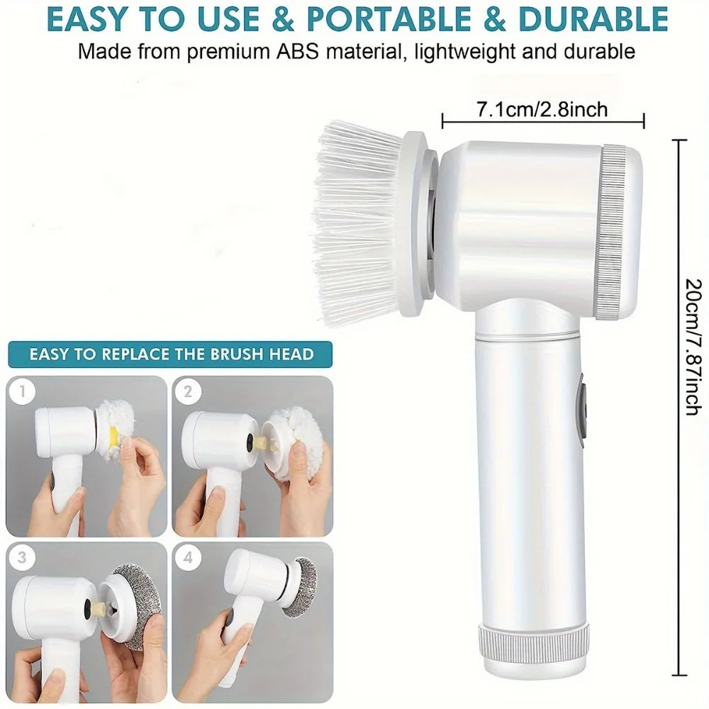 Electric Cleaning Brush 5-in-1