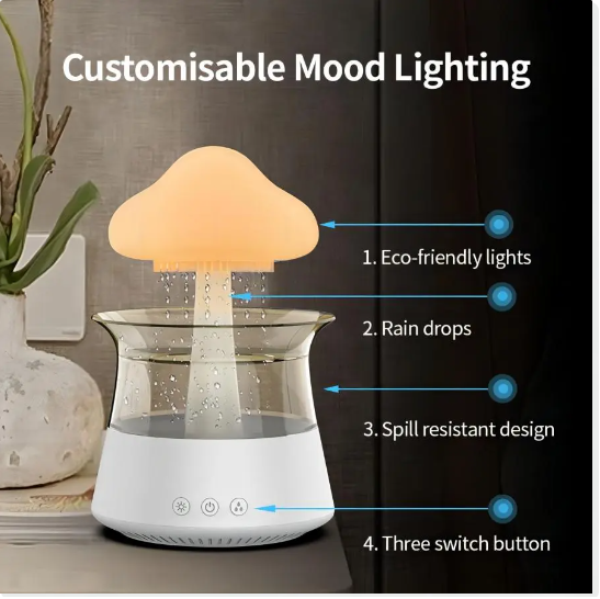 Cloud-Shaped Humidifier Lamp