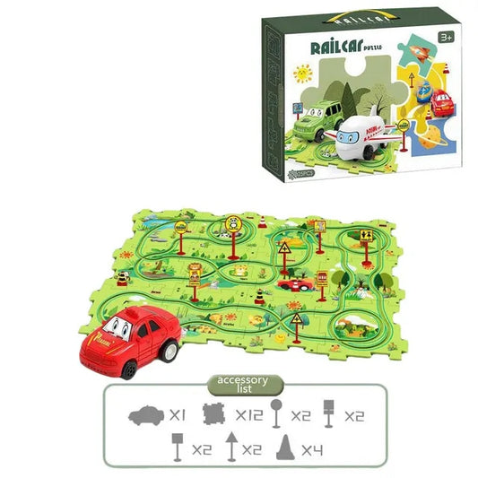Mind-Maze Puzzle Track for Kids