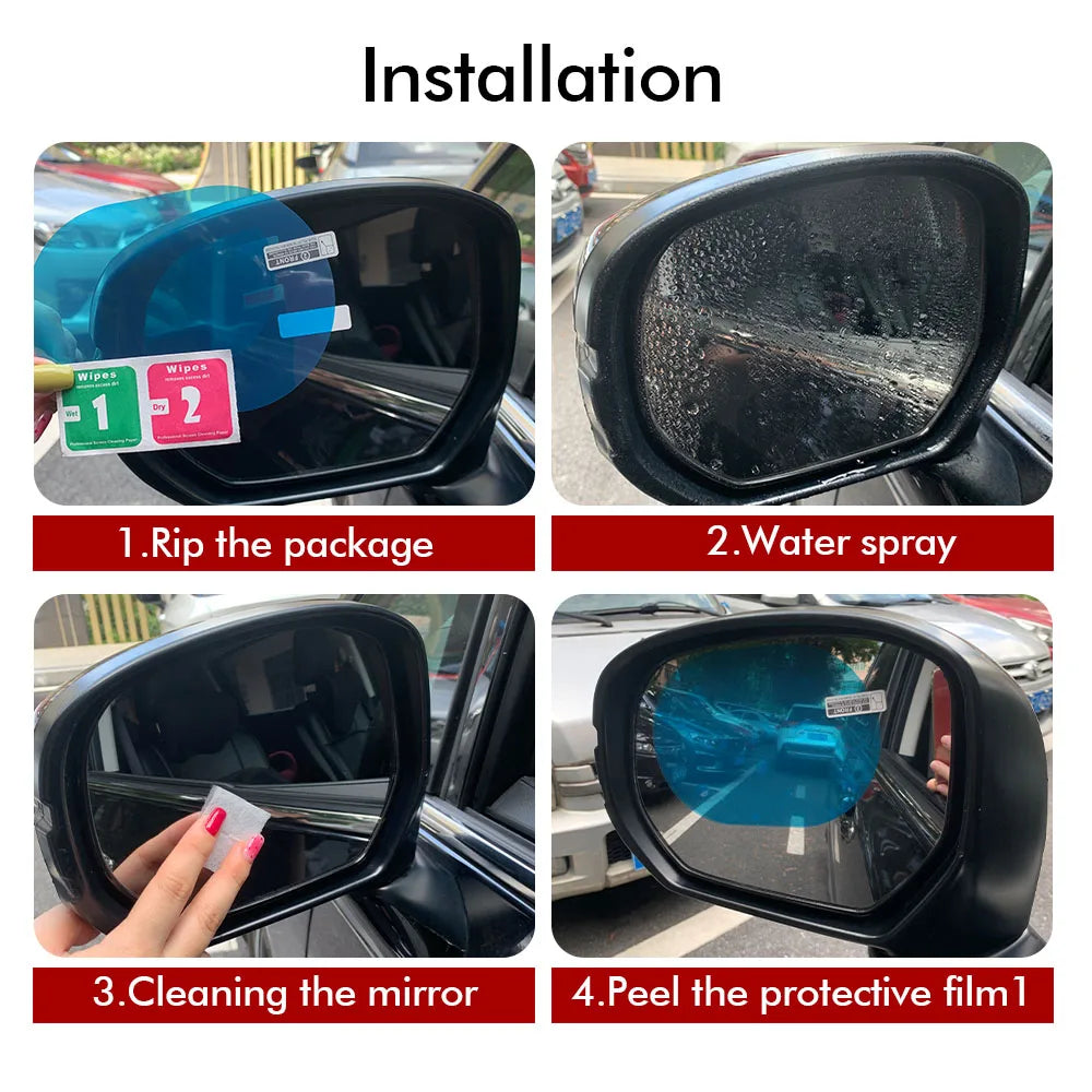 Waterproof Car Mirror Sticker