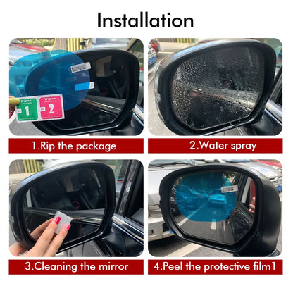 Waterproof Car Mirror Sticker
