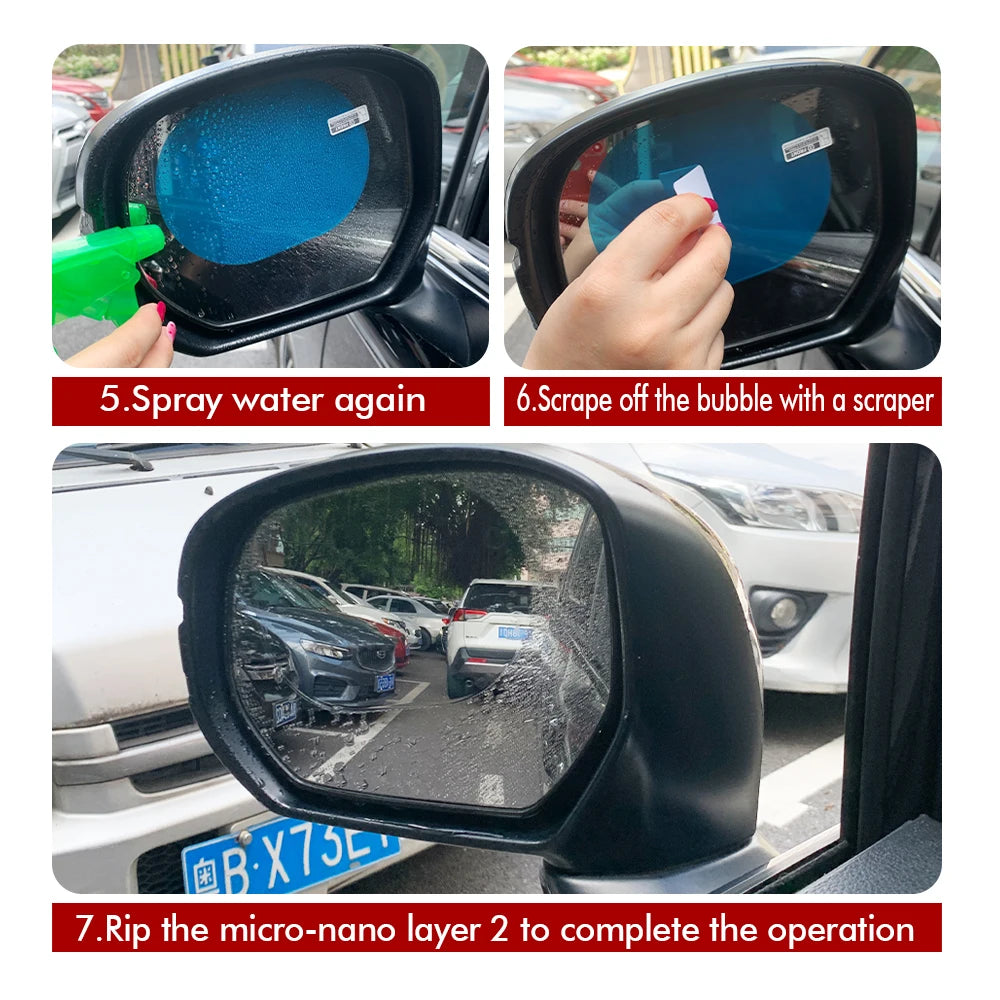 Waterproof Car Mirror Sticker