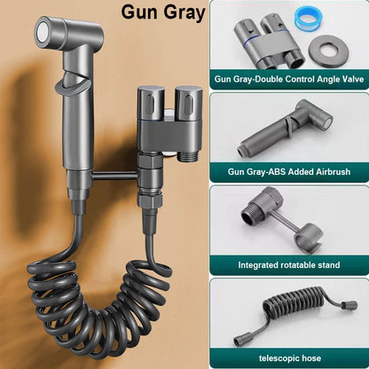 1-In-2-Out Dual Control Valve Handheld Bidet Sprayer Toilet
