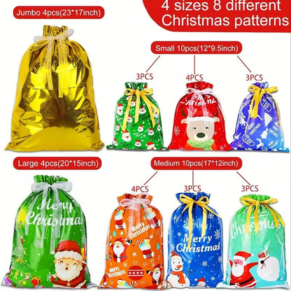 Christmas Foil Gift Bags (28pcs)